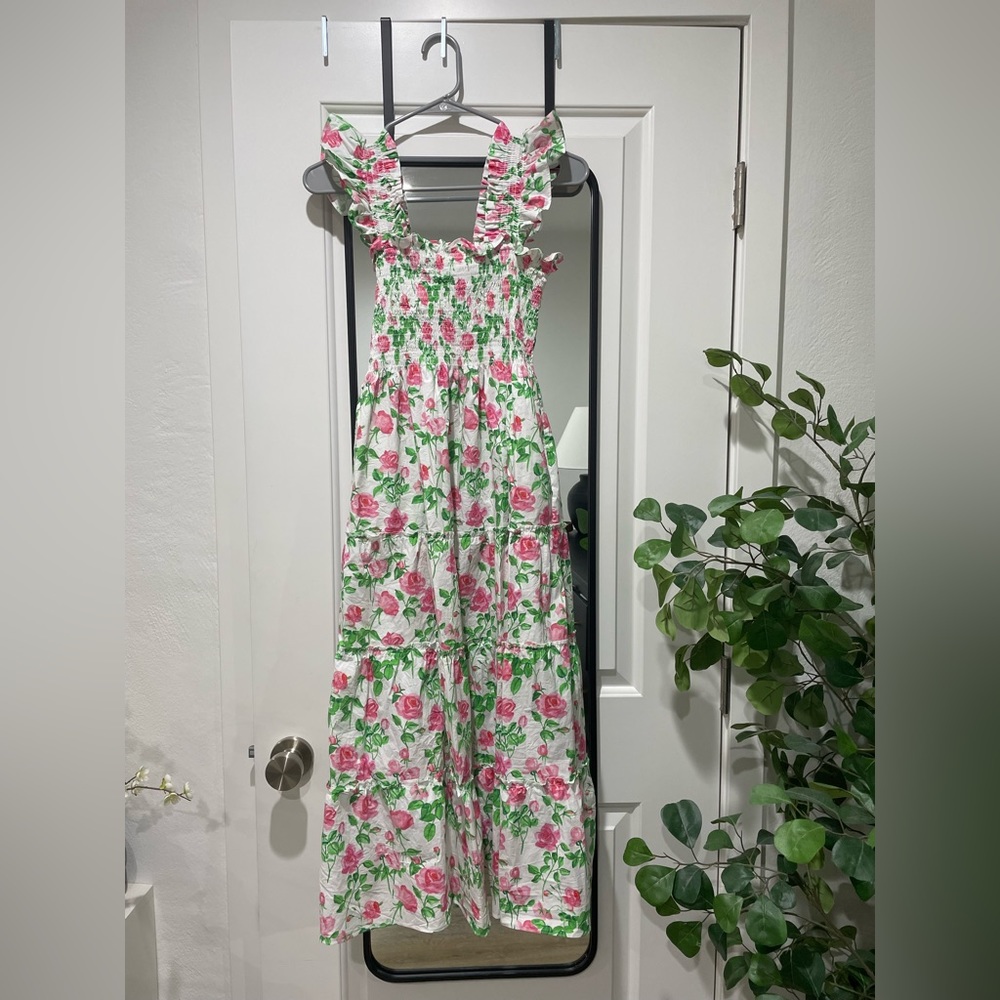 XS Hill House Ellie Dress with pink roses